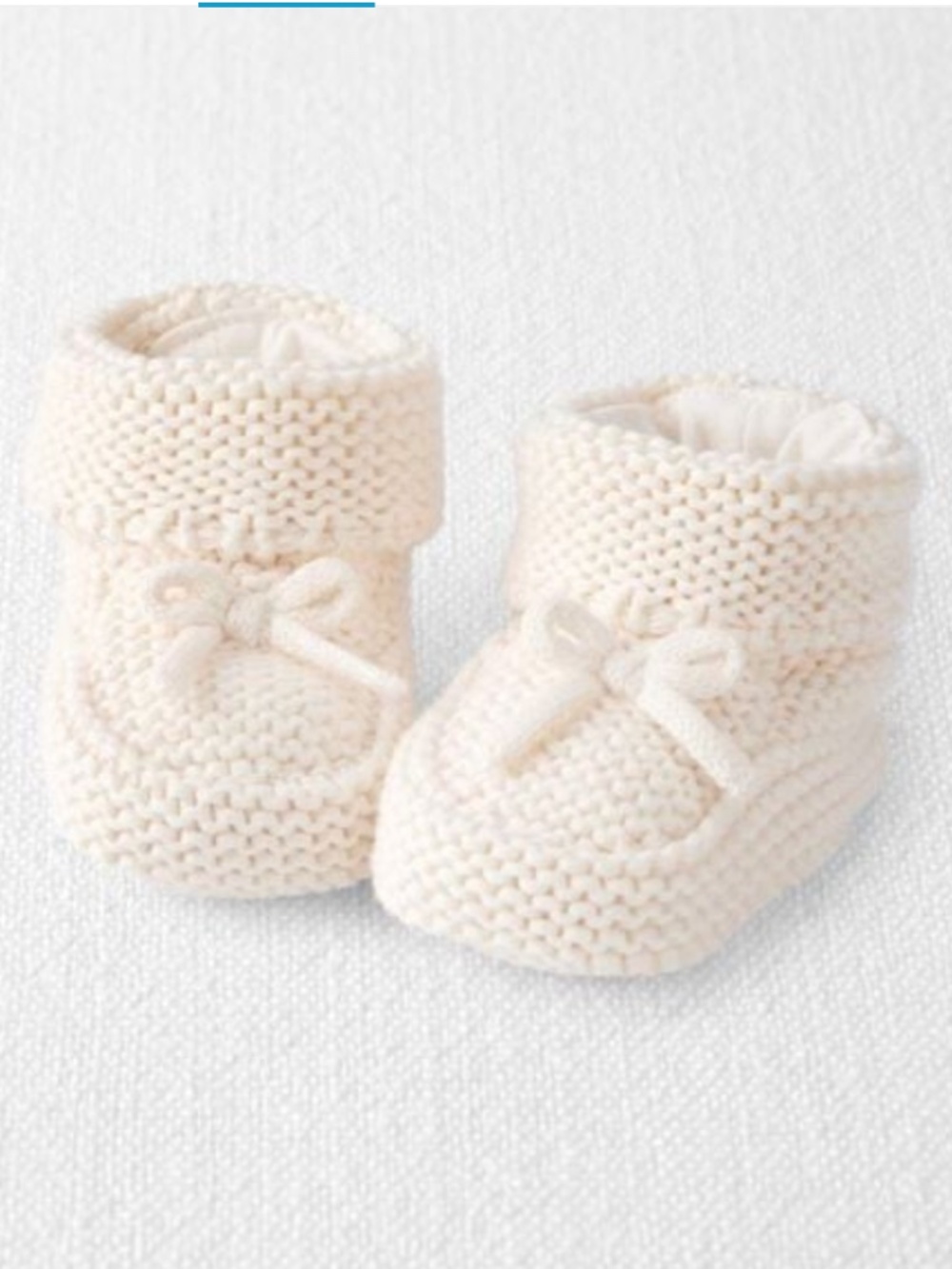 Carters Baby Organic Cotton Crochet Booties 3-12M